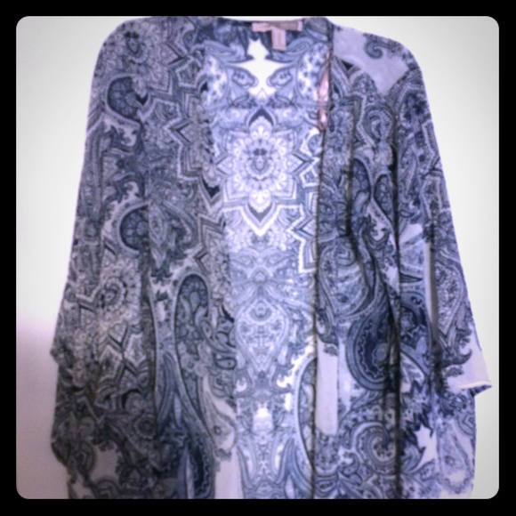 Blue and White Kimono