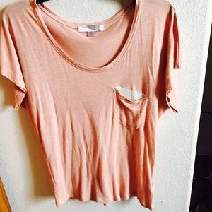 LOVE 21 salmon tee shirt