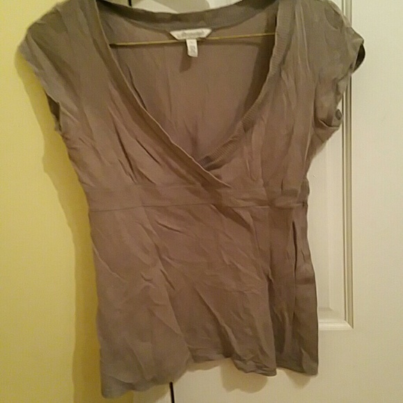 Gray baby doll top