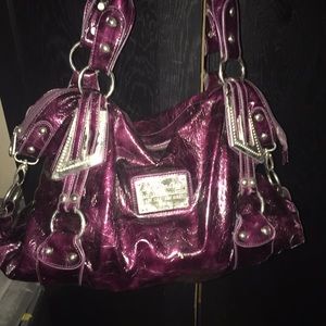 Plum purse