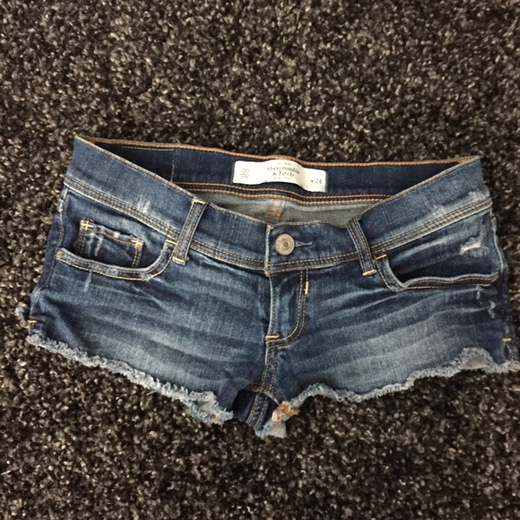 Low Rise Denim Shorts