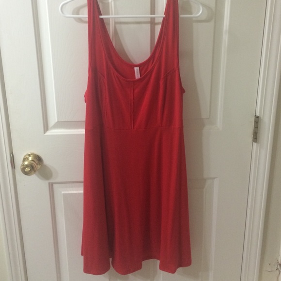Red cotton sundress