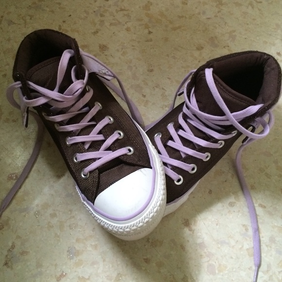 Purple high top chucks