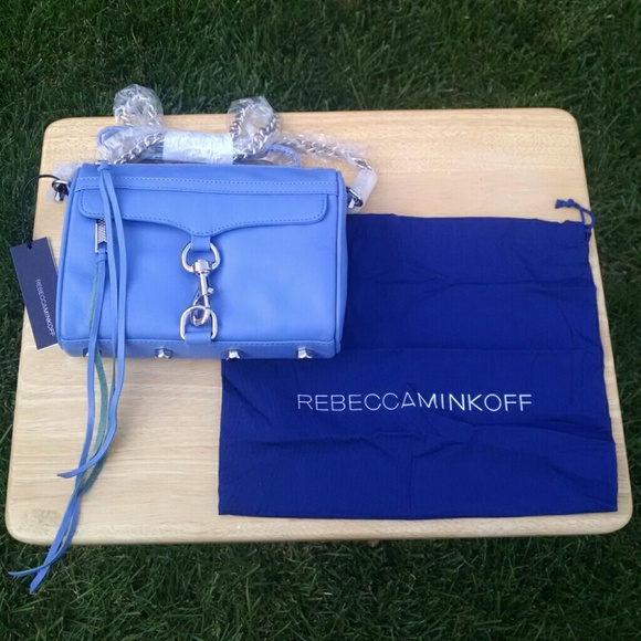 Rebecca Minkoff Mini Mac Crossbody - Vinca Periwinkle Blue NWT - Picture 2 of 4
