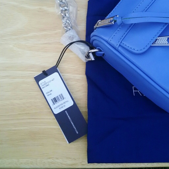 Rebecca Minkoff Mini Mac Crossbody - Vinca Periwinkle Blue NWT - Picture 3 of 4