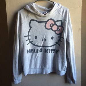 Forever 21 Beige Heathered Hello Kitty Hoodie