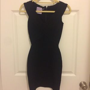 Black Herve Leger XXS Mini Dress