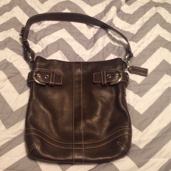 Small-Brown Coach Handbag