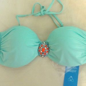 Teal Bikini Top