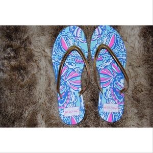 Brand New Lilly Pulitzer Flip Flops