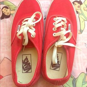Vans Red Size Men US 5 or Women US 6.5