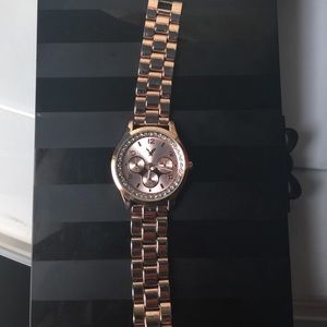 Gold rose american eagle watch