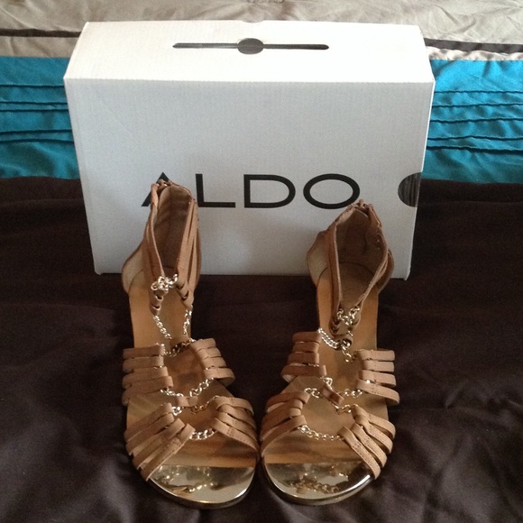 Brown Aldo Chain sandals