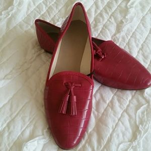 ZARA BRAND NEW RASPBERRY  FLATS  size 7,5 and 6