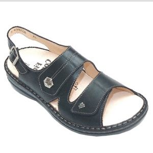 Finn Comfort Black Milo Soft Shoes Authentic