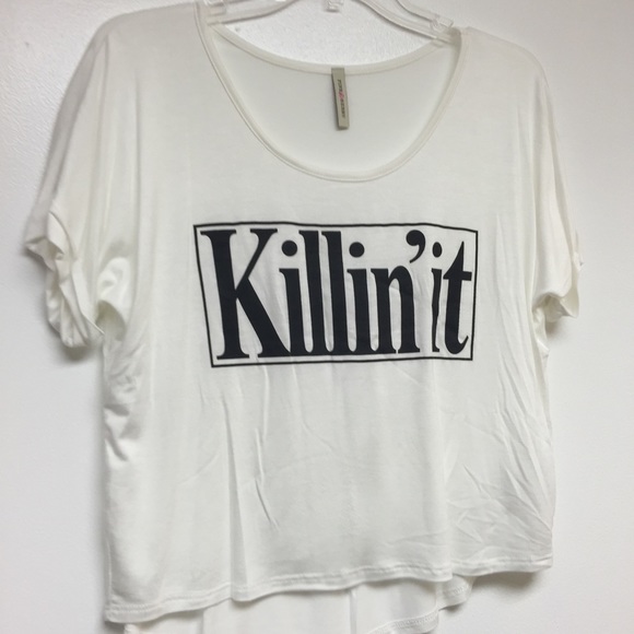 Killin it cropped tee