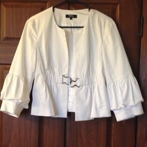Tribal white dress jacket