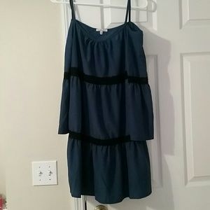 Off shoulder dress and ruffle top bundle