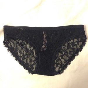 Victoria's Secret Black Lace Sexy Underwear