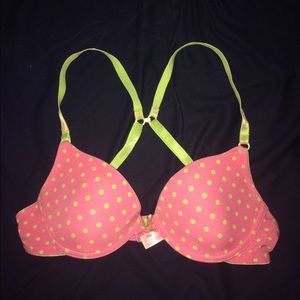 Pink bra
