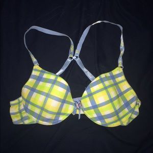 Plaid bra