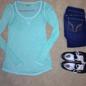 ⭐️mint green long sleeve tee
