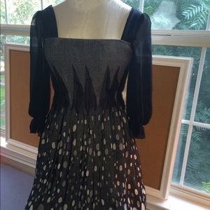 Freelance black and white dress