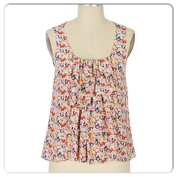 Anthropologie Sine Savica Waterfall Blouse