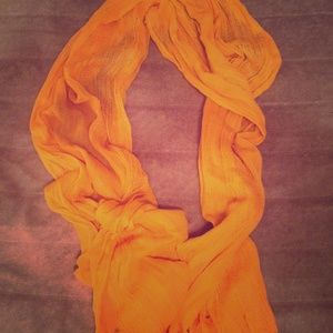 Light orange scarf