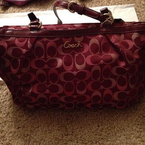 Burgundy Coach Purse