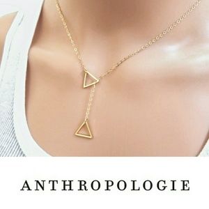 Triangle Lariat Necklace