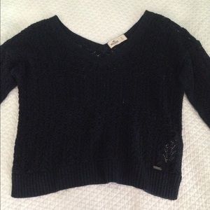 Hollister navy knit sweater