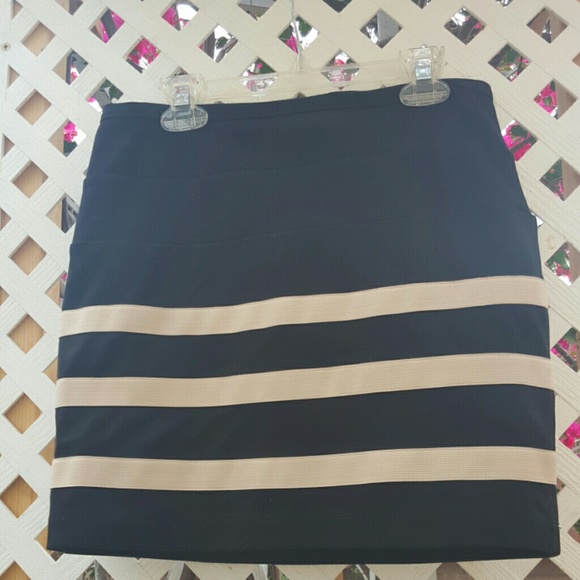 Women's striped skirt.