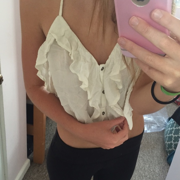 Kimchi Blue white crop-top