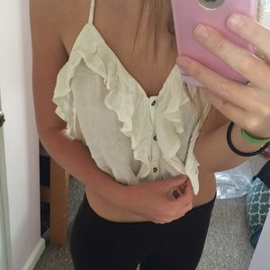 Kimchi Blue white crop-top