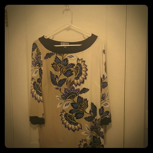 JM Collection Floral Tunic