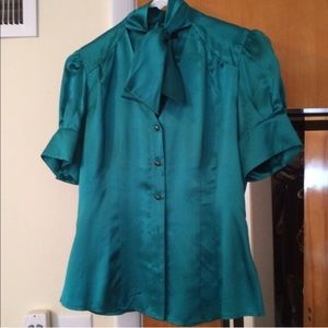 Teal Blouse Re-posh, it didn't fit me :(