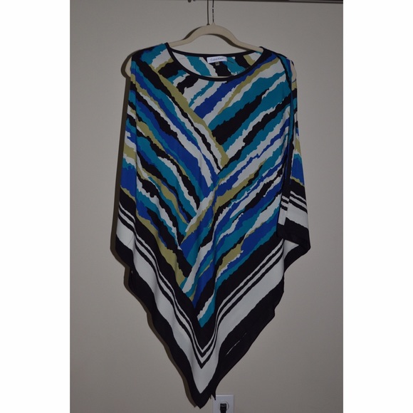 Poncho Style Calvin Klein top