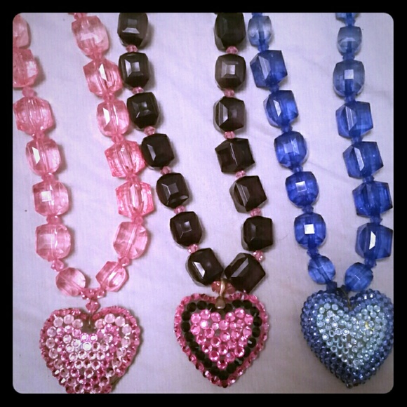 Lucite Heart Custom Made Necklaces
