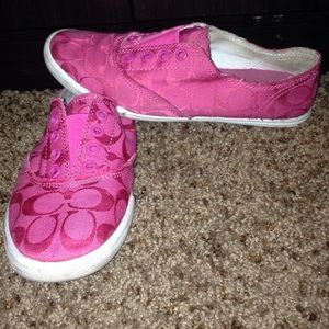 Coach Pink Slip-Ons