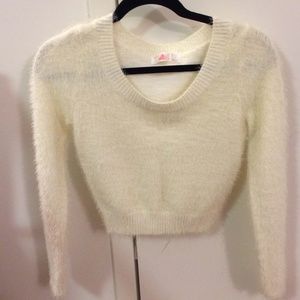 American Apparel fuzzy cropped sweater