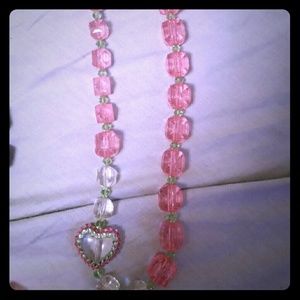 Heart Lucite necklace