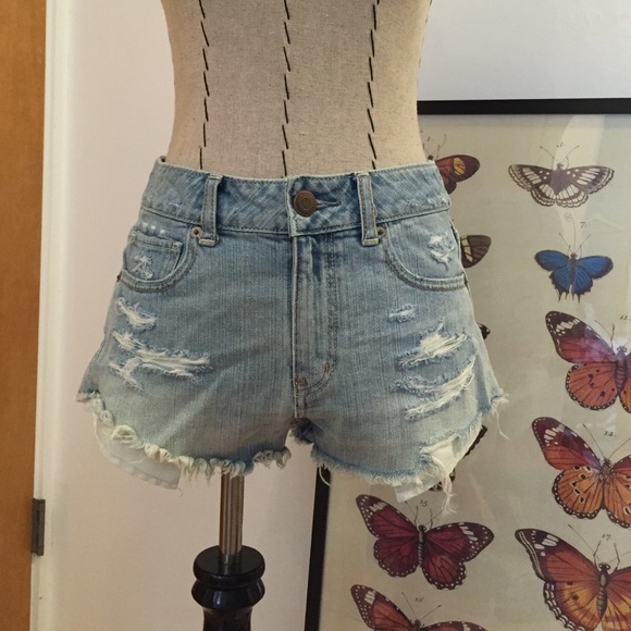 High Waisted Denim Cutoffs