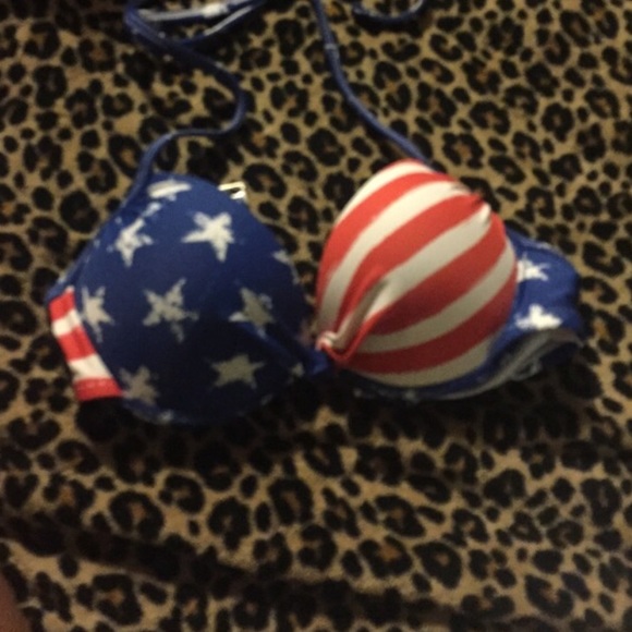 American flag push up bikini