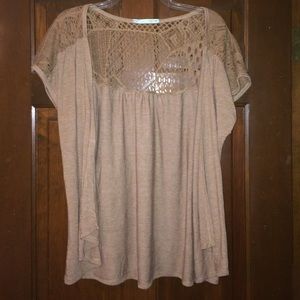 Light brown/dark khaki cardi