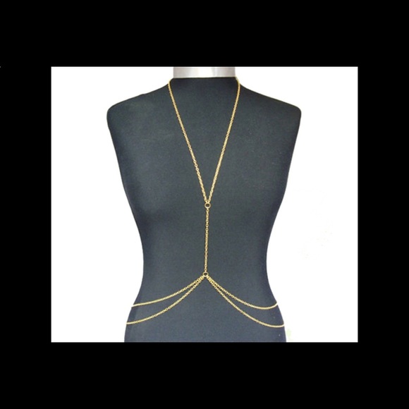 🚫sold in bundle🚫Gold body chain!
