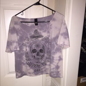 OBEY TYE DYE FIESTA SKULL TEE