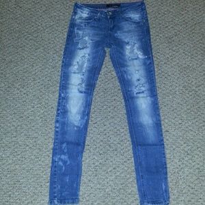 Lovesick faded wash ripped skinny jeans