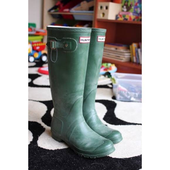 Green Hunter rain boots - Picture 1 of 1