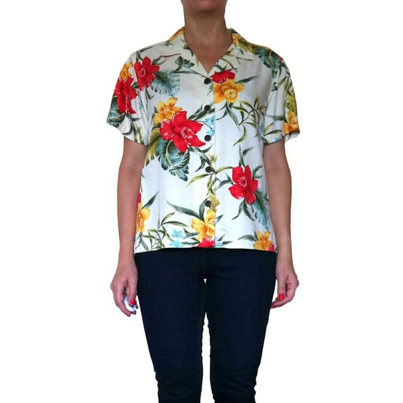 Floral Hawaiian Print Short sleeve Shirt - Picture 1 of 3